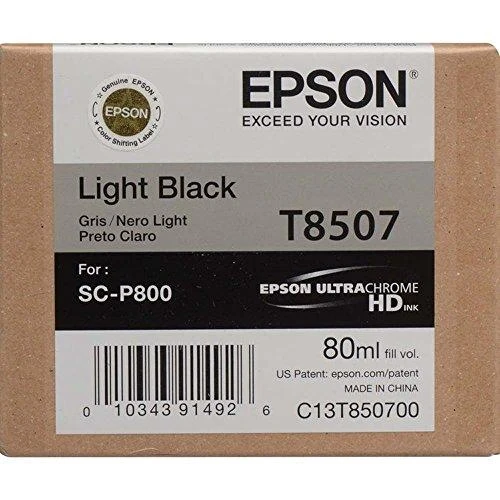 Epson T8507 | Ink Cartridge | Light Juodas