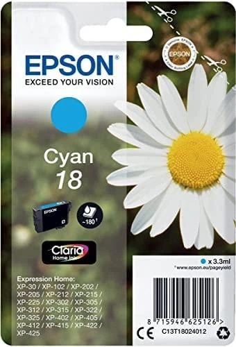 Rašalas Epson rašalas T1802 (C13T18024010) žydras