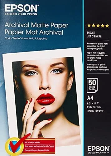 Epson Archival, DIN A4, 192 g/m² fotopopierius