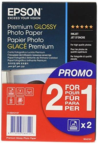 „Epson Premium“ blizgus fotopopierius, 100 x 150 mm, 255 g/m², 40 lapų