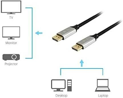 AV signalo perdavimo sistema „Equip Equip DisplayPort 1.4 St/St 1.0m“ 8K/60Hz komp. HDCP Premium programinė įranga