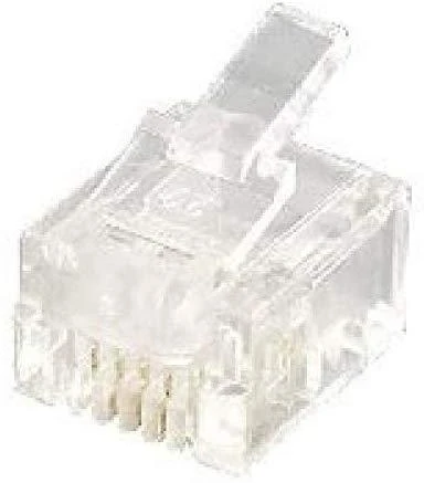 Equip Equip 121121 RJ-12 kištukas (6P4C) Skaidrus