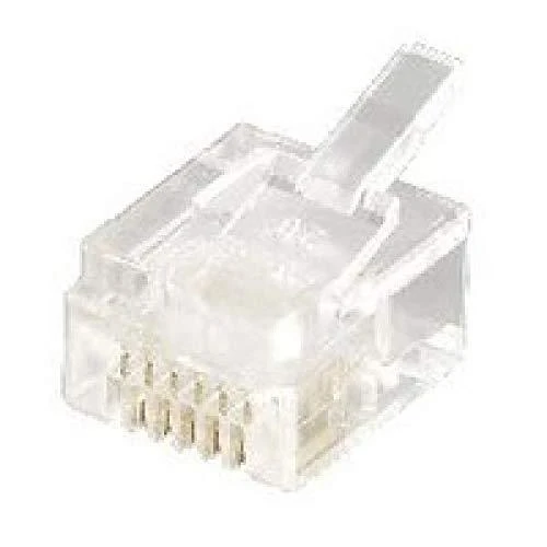 Equip RJ12 kištukas 6P6C (6UIN), 100 vnt. (121131)