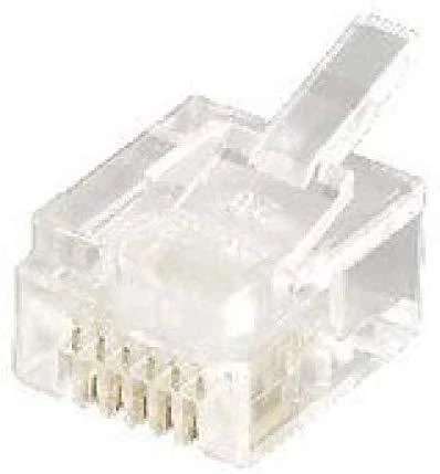 Equip RJ12 kištukas 6P6C (6UIN), 100 vnt. (121131)