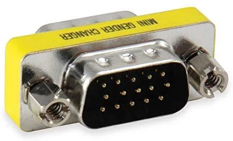 Adapteris AV Equip D-Sub (VGA) - D-Sub (VGA) geltona (124320)