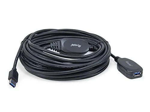 Equip 133347 USB kabelis USB 3.2 Gen 1 (3.1 Gen 1) 10 m USB A Juoda