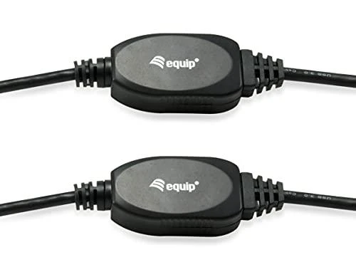 Equip 133348 USB kabelis USB 3.2 Gen 1 (3.1 Gen 1) 15 m USB A Juoda