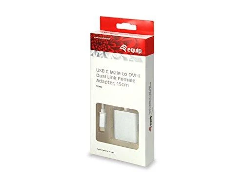 Adapteris USB Equip USB-C - DVI Baltas (133453)
