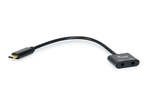 Equip USB-C į du 3,5 mm audio lizdus adapteris