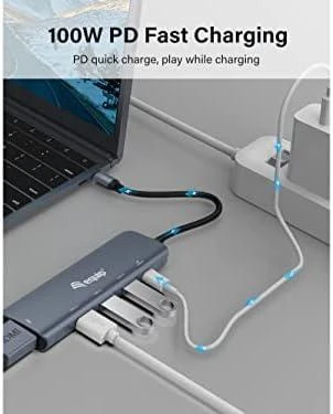 Equip USB-C daugiafunkcis adapteris su 100W PD įkrovimu