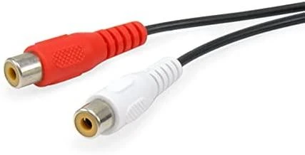 Garso kabelis RCA kištukai raudona ir balta