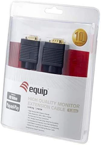 Equip Įrengti D-Sub (VGA) - D-Sub (VGA) laidą 1,8 m juodas (218130)