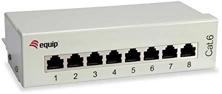 Equip Įrengti Patchpanel 8x RJ45 Cat6 FTP darbalaukį ISO/IEC hellgrau