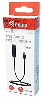 Equip Garso kabelio adapteris USB-A->1X Klinkenbuchse 4pin St/Bu