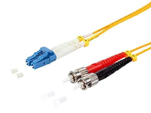 Equip Patch cord LC - ST Singlemode Duplex OS2, 1m, geltona (254231)