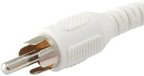 Equip RCA garso kabelio jungtis iš arti