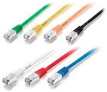 Equip Patchcord, Cat6, S/FTP, HF, 0.5m, juoda (605597)