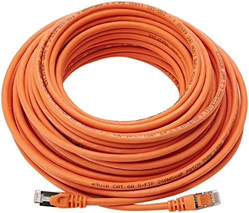 Equip Įrengti Patchkabel RJ45 S/FTP Cat6A 20.0m Oranžinis (SSTP)PIM
