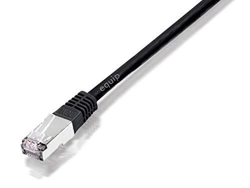 Equip Patchcord crossover C5e, SF/UTP, 1m, juoda (705910)