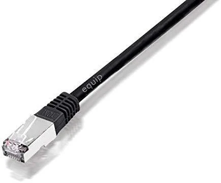 Equip Patchcord crossover C5e, SF/UTP, 3m, juoda (705912)