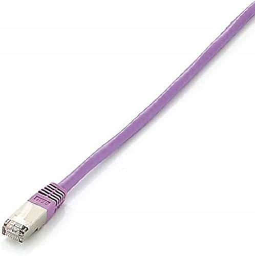 Equip Pečcord Cat6, S / FTP, 0.5m, Purpurinė (605557)