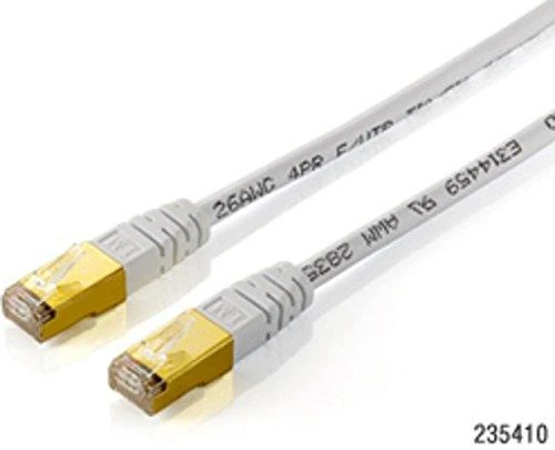 Equip Equip patch cable RJ45 F/UTP Cat5e 10,00m balta (FTP) lizdinė plokštelė