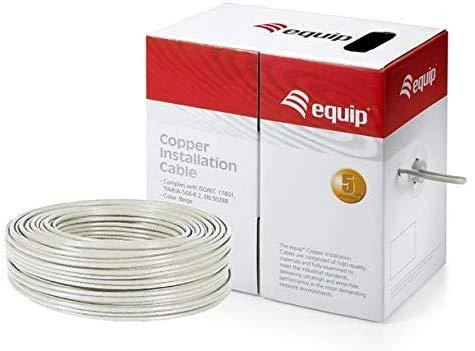 Equip Cat6A S/FTP 4P23 instaliacinis kabelis 305,00 m pilkas LSZH