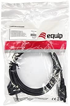 Equip Netzanschlusskabel Schukon. -> IEC C5 St/Bu 1,80 Polybeutel
