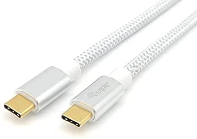 USB kabelis Equip USB-C - USB-C 1 m Balta (128356)
