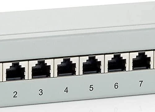 Equip EFB Patchfeld, 8xRJ-45 (RAL-7035)