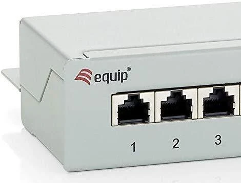 Equip EFB Patchfeld, 8xRJ-45 (RAL-7035)
