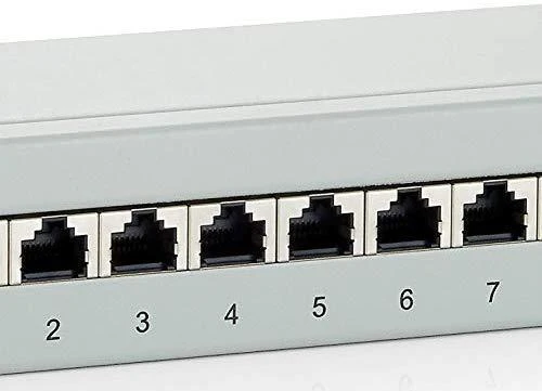 Equip EFB Patchfeld, 8xRJ-45 (RAL-7035)