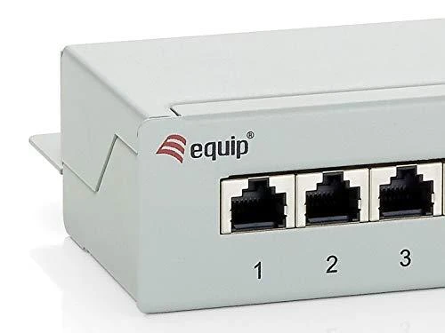 Equip EFB Patchfeld, 8xRJ-45 (RAL-7035)