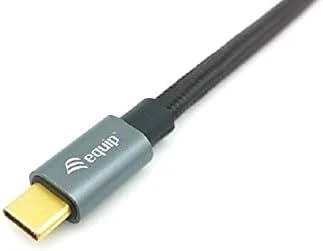 Kabelis USB Equip USB-C - USB-C 1 m Juodas (128354)