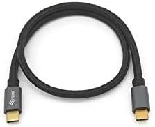 Kabelis USB Equip USB-C - USB-C 1 m Juodas (128354)