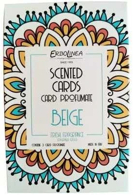 Pakabinamas kvapas namams Erbolinea Prestige Fresca ERBCARDFRES, 3 gaivos aromato kortelės