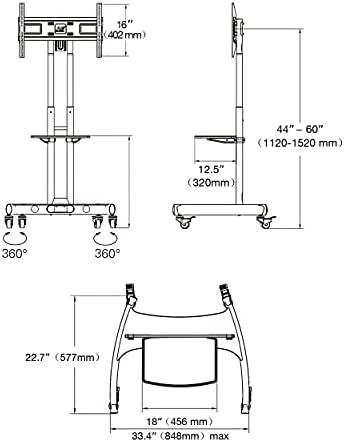 Laikiklis NB Grindinis stovas AVA1500-60-1P 32'' - 65''