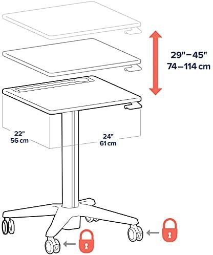 Laikiklis Ergotron LearnFit Sit-Stand Schreibtisch max. 7kg. Anhebung bis 40cm
