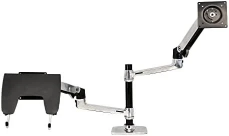 Laikiklis Ergotron - LX Dual Stacking Arm - poliruotas aliuminis