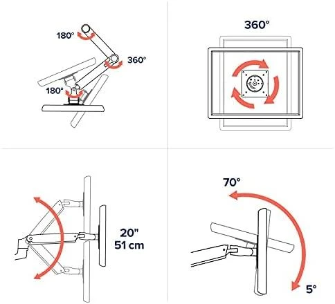 Laikiklis Ergotron LX HD Sit-Stand Desk Mount LCD Arm