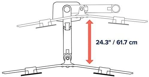 Laikiklis Ergotron LX Desk Dual Direct Arm (juoda)
