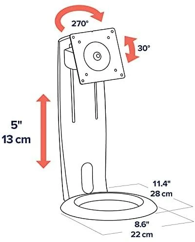 Monitorio laikiklis Ergotron, juodas 35-0902 / 33-310-060