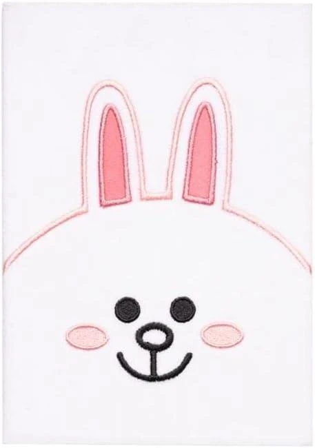 Bt21 Line Friends - pliušinis užrašų sąsiuvinis A5 (baltas)