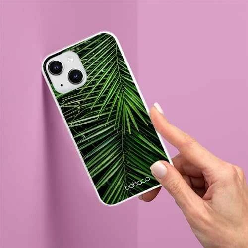 Dėklas CASE OVERPRINT BABACO PLANTS 002 IPHONE 13 MINI Žalias
