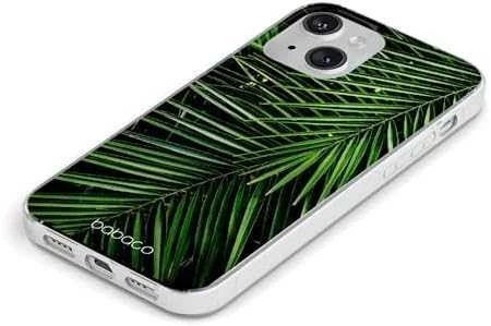 Dėklas CASE OVERPRINT BABACO PLANTS 002 IPHONE 13 MINI Žalias