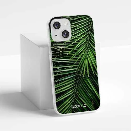 Dėklas CASE OVERPRINT BABACO PLANTS 002 IPHONE 13 MINI Žalias