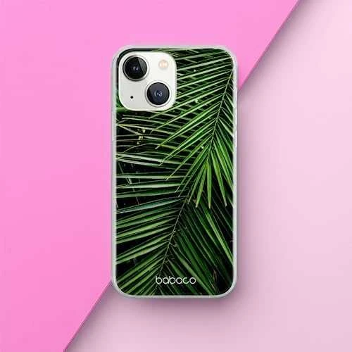 Dėklas CASE OVERPRINT BABACO PLANTS 002 IPHONE 13 MINI Žalias
