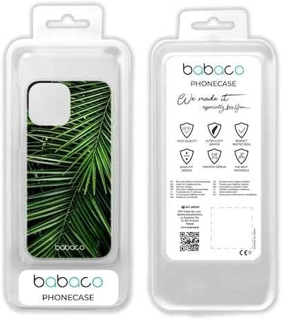 Dėklas CASE OVERPRINT BABACO PLANTS 002 IPHONE 13 MINI Žalias
