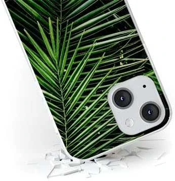 Dėklas CASE OVERPRINT BABACO PLANTS 002 IPHONE 13 MINI Žalias