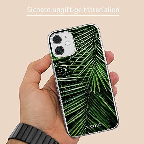 Dėklas CASE OVERPRINT BABACO PLANTS 002 IPHONE 12 MINI Žalias